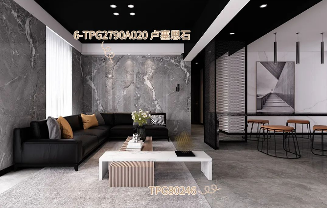 丝瓜视频免费观看瓷砖丝瓜视频污网站装饰的卡拉拉金客厅效果图