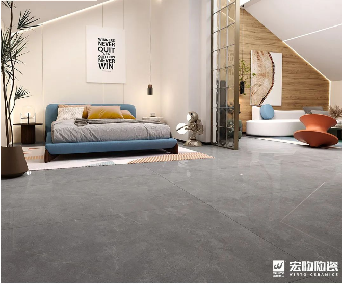 丝瓜视频免费观看瓷砖TPJ157007艾比灰卧室效果图