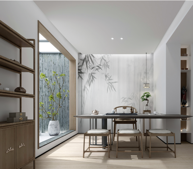 丝瓜视频免费观看质感砖茶室装修效果图